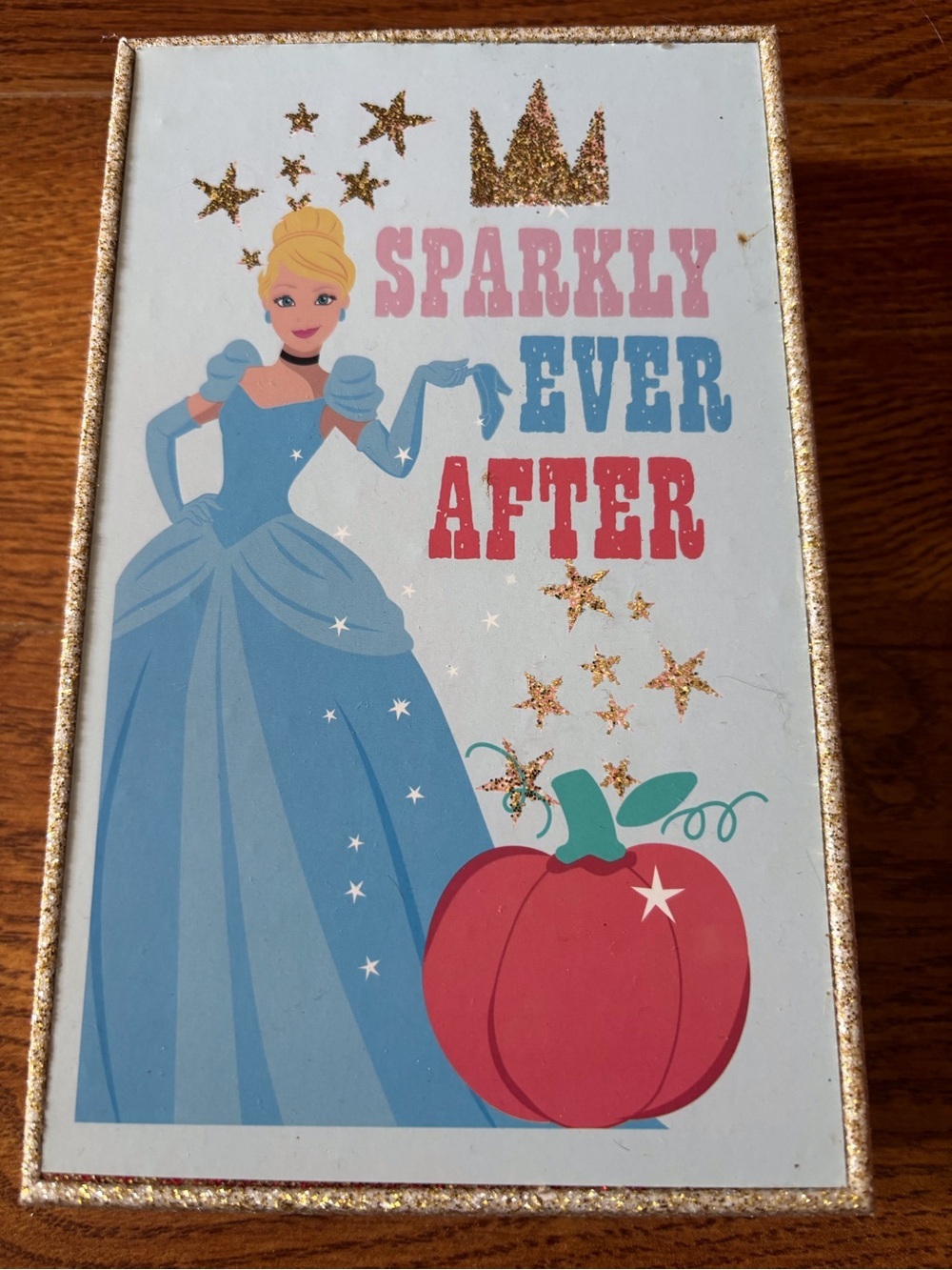 Disney Cinderella ’Sparkly Ever After’ Glitter Wall Art